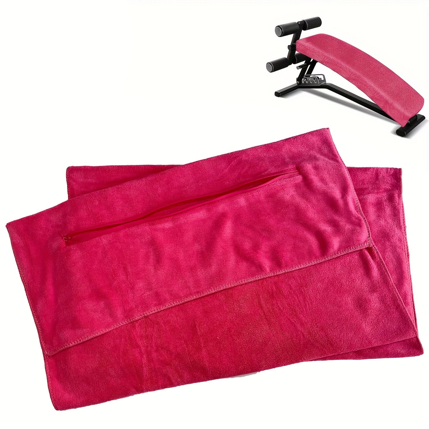 Serviette de Fitness I 120x50cm I Serviette d'exercice en microfibre avec sac à fermeture éclair, idéale pour la salle de sport et l'entraînement