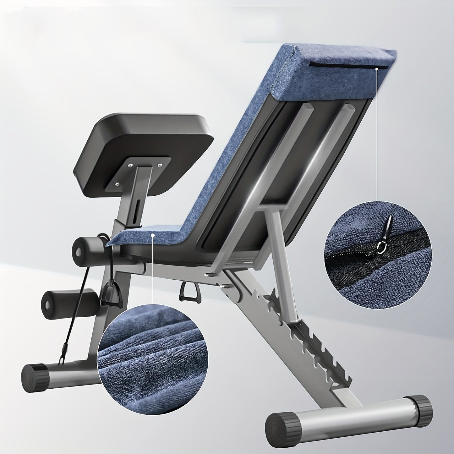 Serviette de Fitness I 120x50cm I Serviette d'exercice en microfibre avec sac à fermeture éclair, idéale pour la salle de sport et l'entraînement