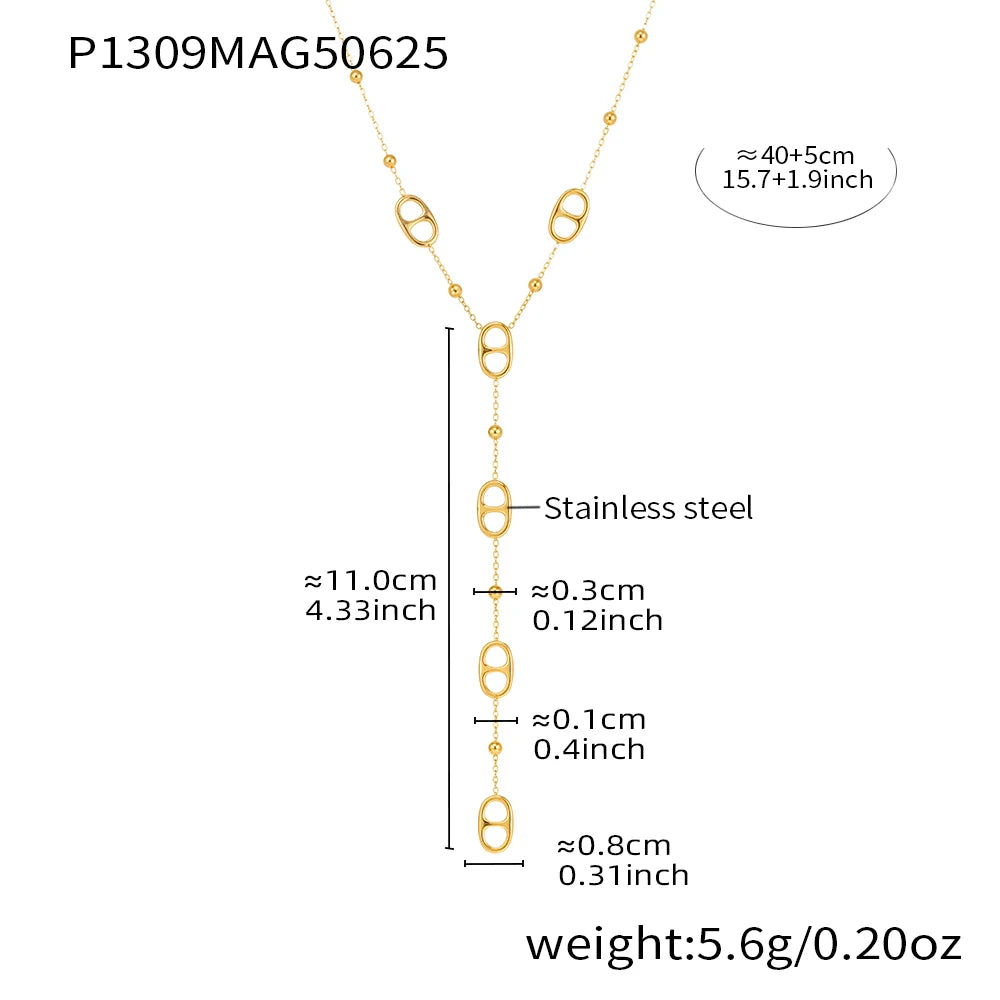 Longue chaîne en acier inoxydable