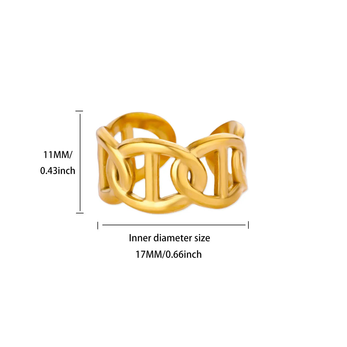 Bague en acier inoxydable