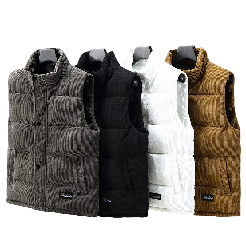 Doudoune côtelé sans manches