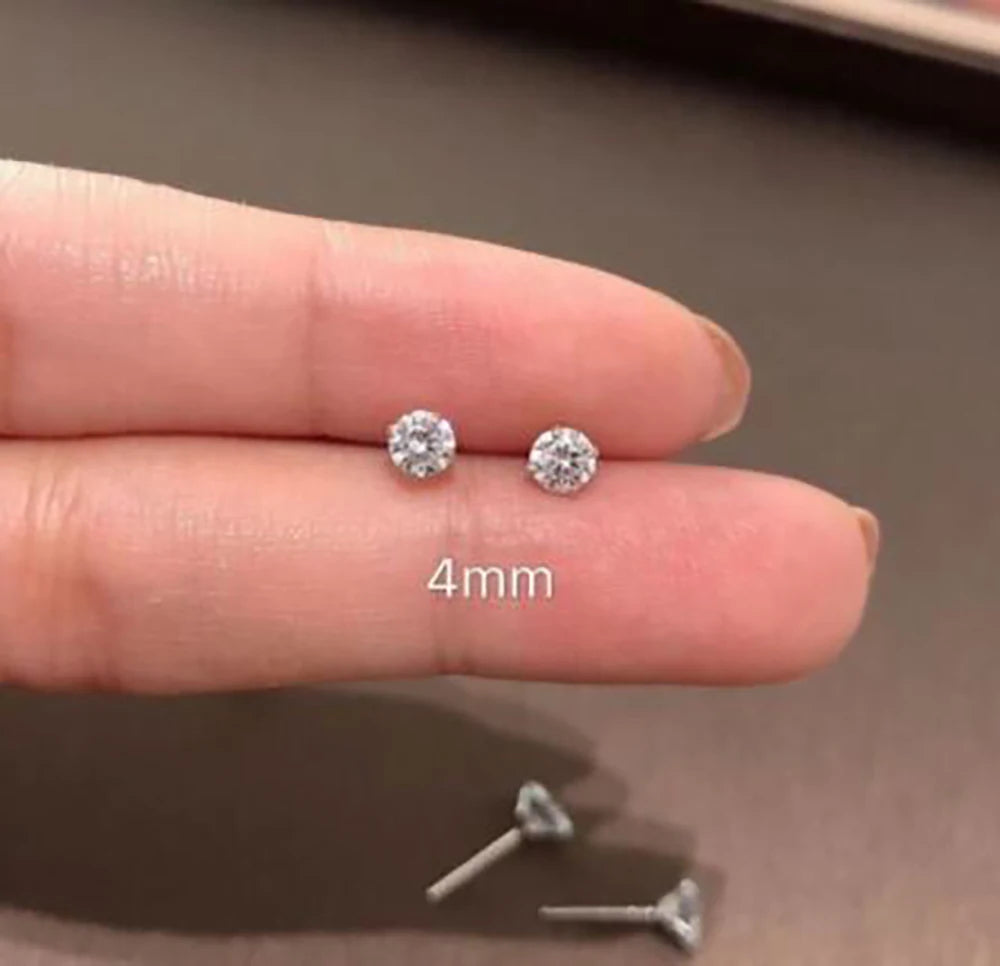 Boucles d'oreilles en acier inoxydable