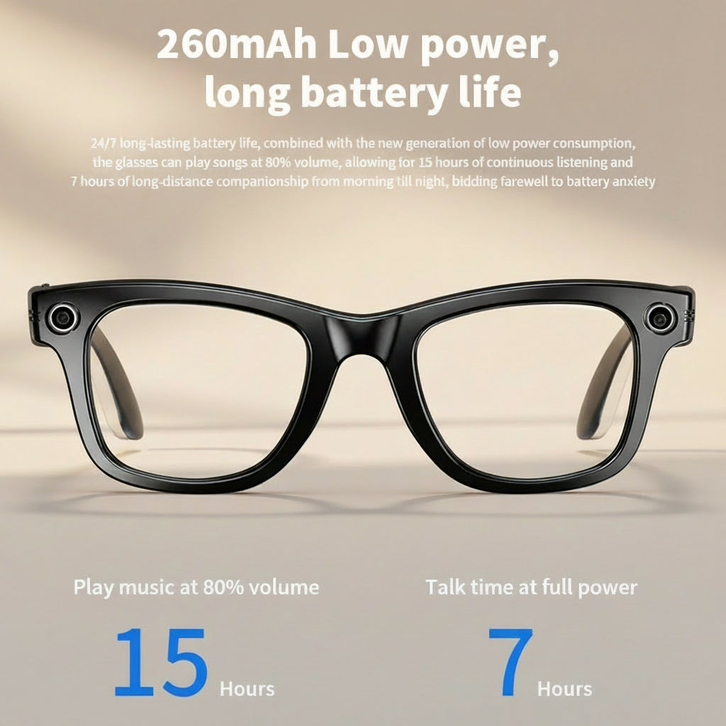 Intelligente Brille mit 8-MP-Kamera