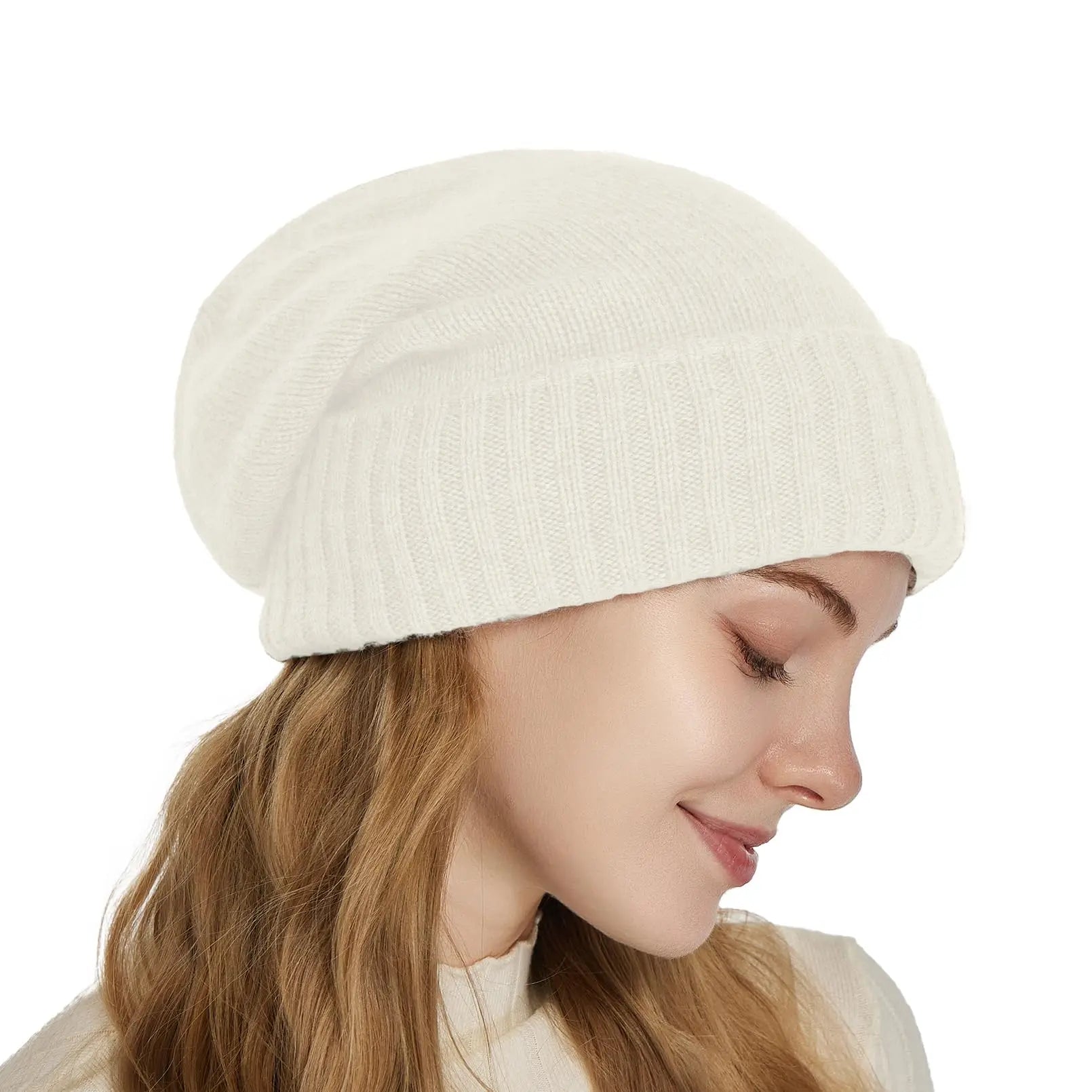 Bonnet en cachemire 100% doublure en Satin