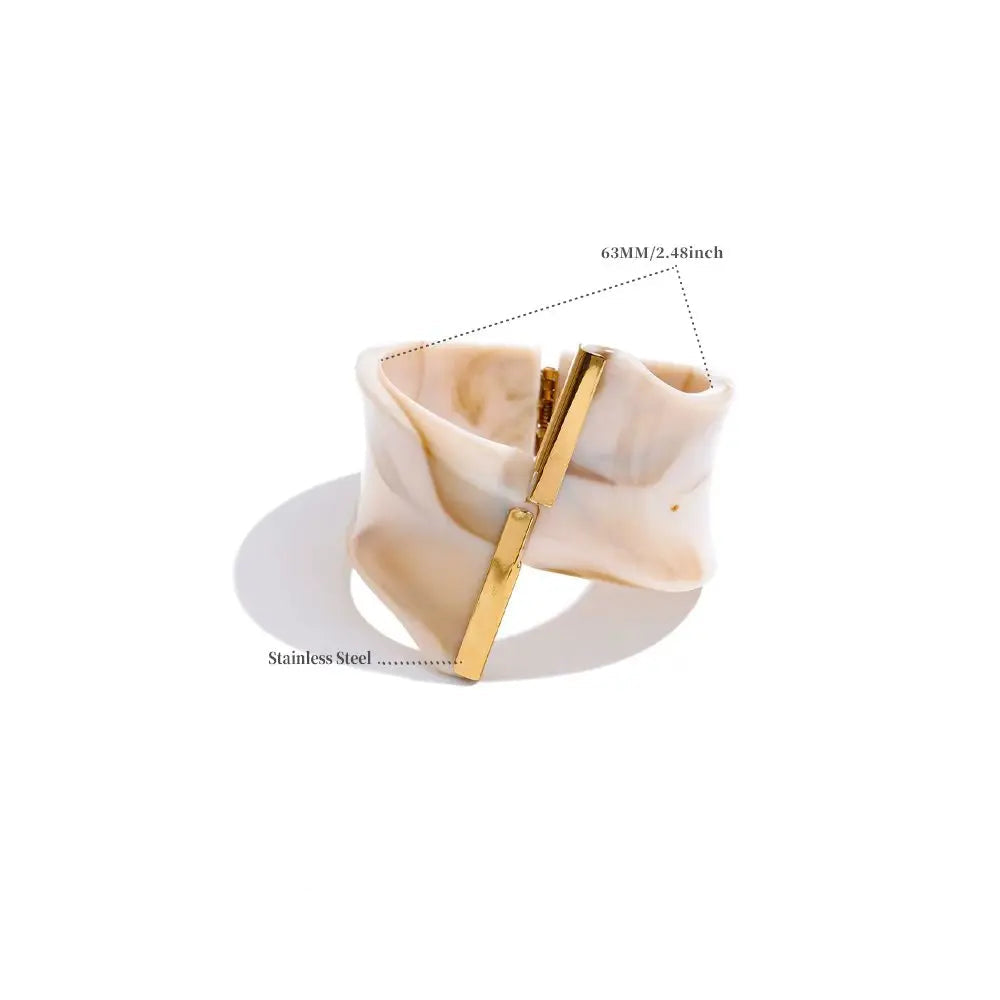 Bracelet acrylique et acier inoxydable