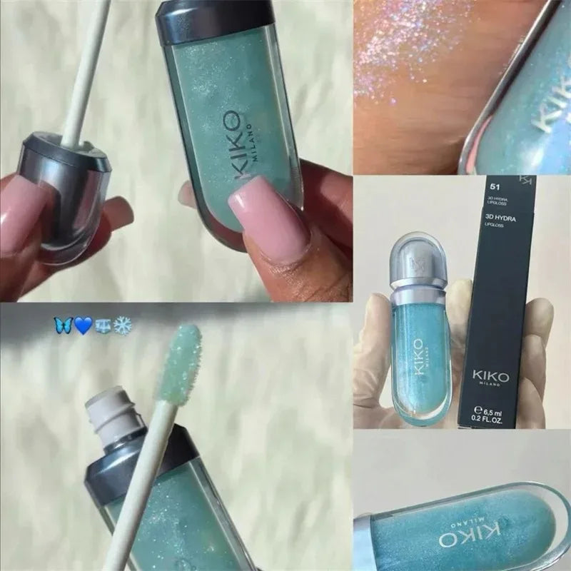 3D liquide vernis à lèvres Transparent miroir à lèvres rouge à lèvres nourrissant brillant lèvres complètes ne se décolore pas lait thé haricots pâte maquillage