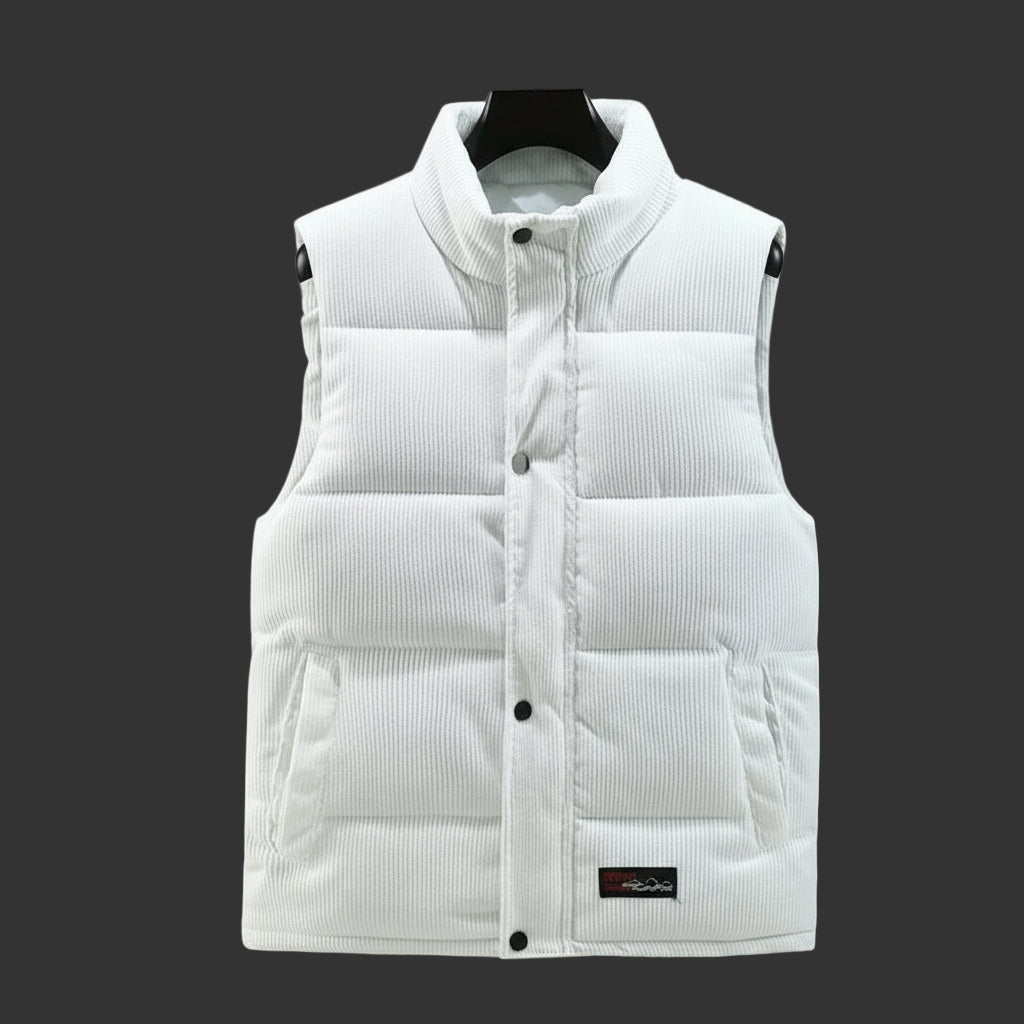 Doudoune côtelé sans manches