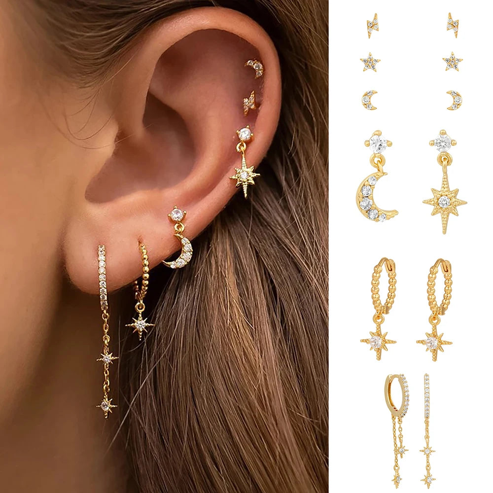 Boucles d'oreilles en acier inoxydable