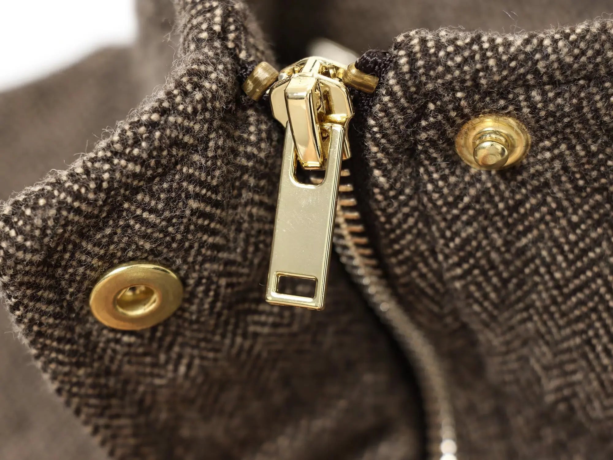 Veste col vertical à chevrons à clapet grande poche ample bombardier