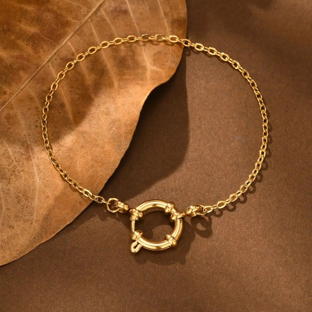 Bracelets à boucle à bulles en acier inoxydable