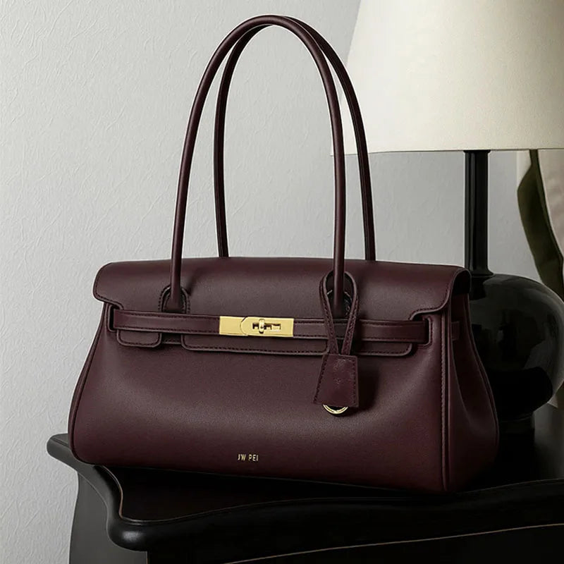 Neue Schultertasche aus echtem Leder