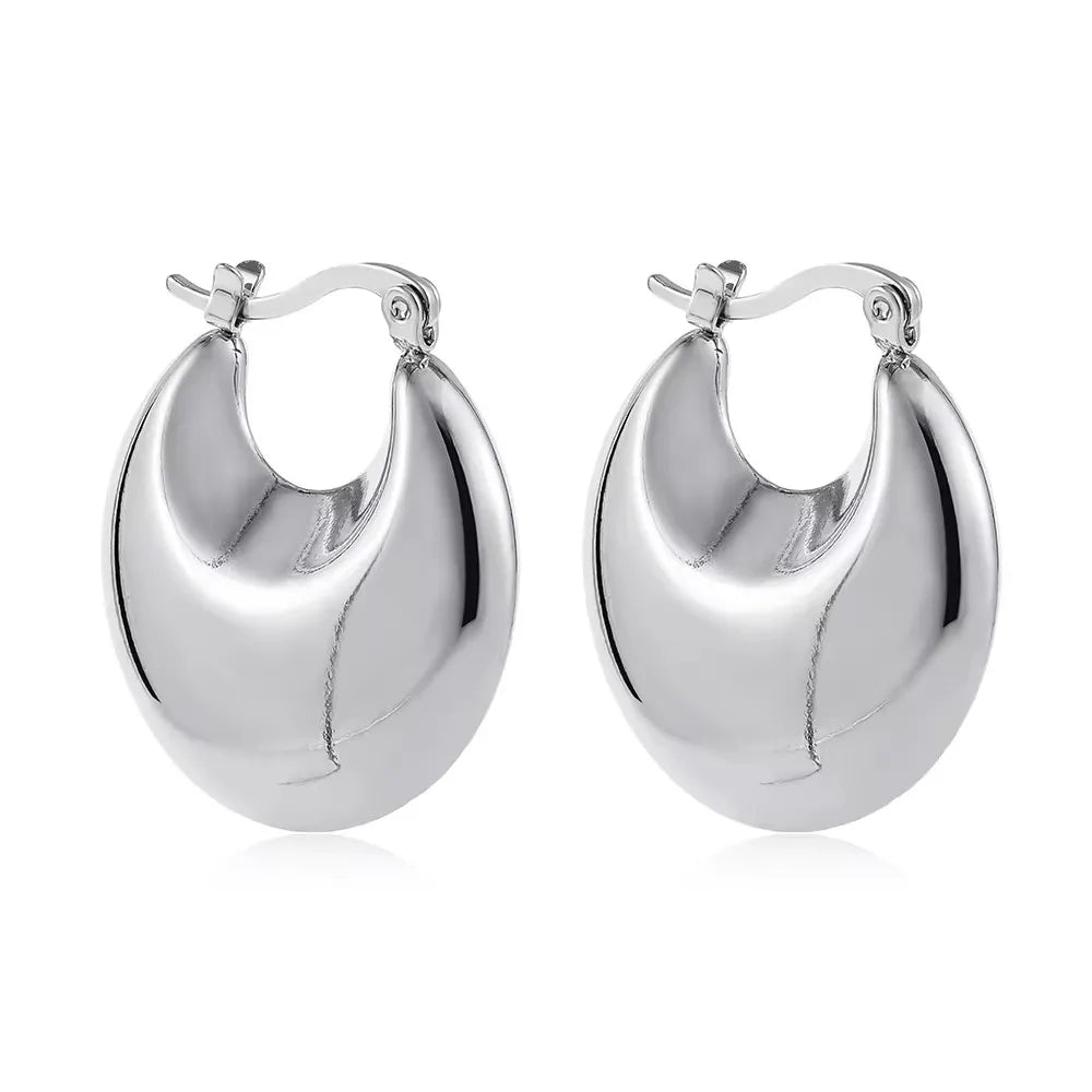 Boucles d'oreilles rondes épaisses Vintage