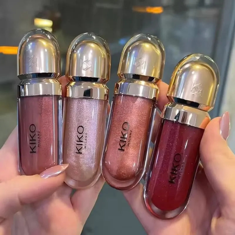 3D liquide vernis à lèvres Transparent miroir à lèvres rouge à lèvres nourrissant brillant lèvres complètes ne se décolore pas lait thé haricots pâte maquillage