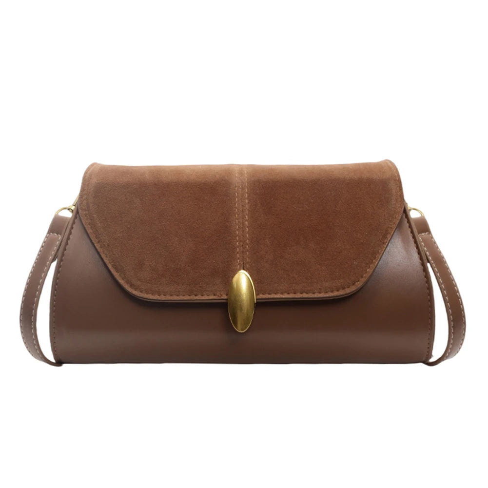 Sac à bandoulière en PU, sac à bandoulière élégant, sangle réglable, petit fourre-tout Vintage, sac de transport tendance, sac Hobo ample