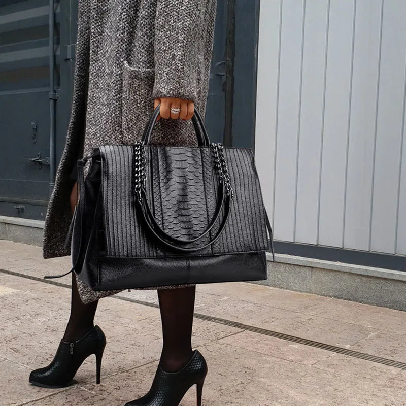 Sac à main de créateur de luxe, motif crocodile