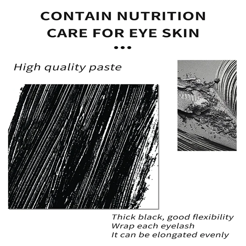 Mascara 4D allongeant imperméable épais Curling durable Extension de cils Mascara noir cils naturels améliorer les cosmétiques maquillage
