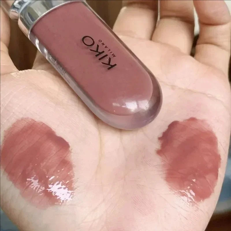 3D liquide vernis à lèvres Transparent miroir à lèvres rouge à lèvres nourrissant brillant lèvres complètes ne se décolore pas lait thé haricots pâte maquillage