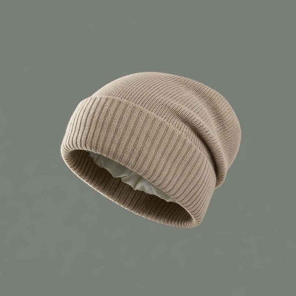 Bonnet en cachemire 100% doublure en Satin