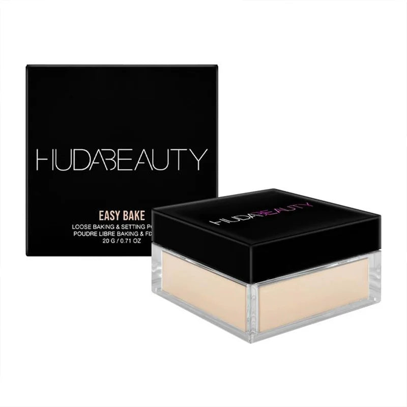 Huda Beauty poudre de réglage de cuisson en vrac longue durée contrôle de l'huile naturel visage mat imperméable éclaircissant poudre libre maquillage