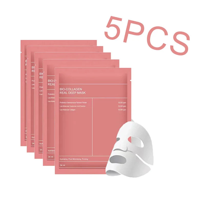 Masque facial au Bio collagène, rétrécit les Pores, hydratant en profondeur, masque de nuit, hydratant, rafraîchissant, éclaircissant, soins pour la peau, 1/4/10 pièces
