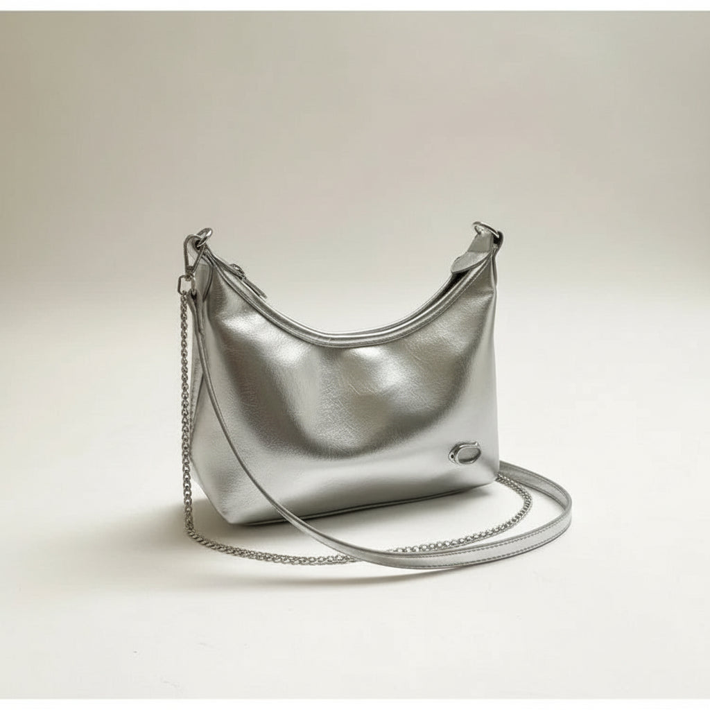 Sac à bandoulière en cuir verni