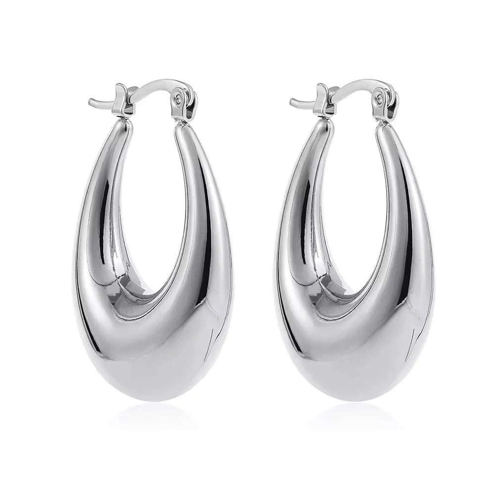 Boucles d'oreilles rondes épaisses Vintage