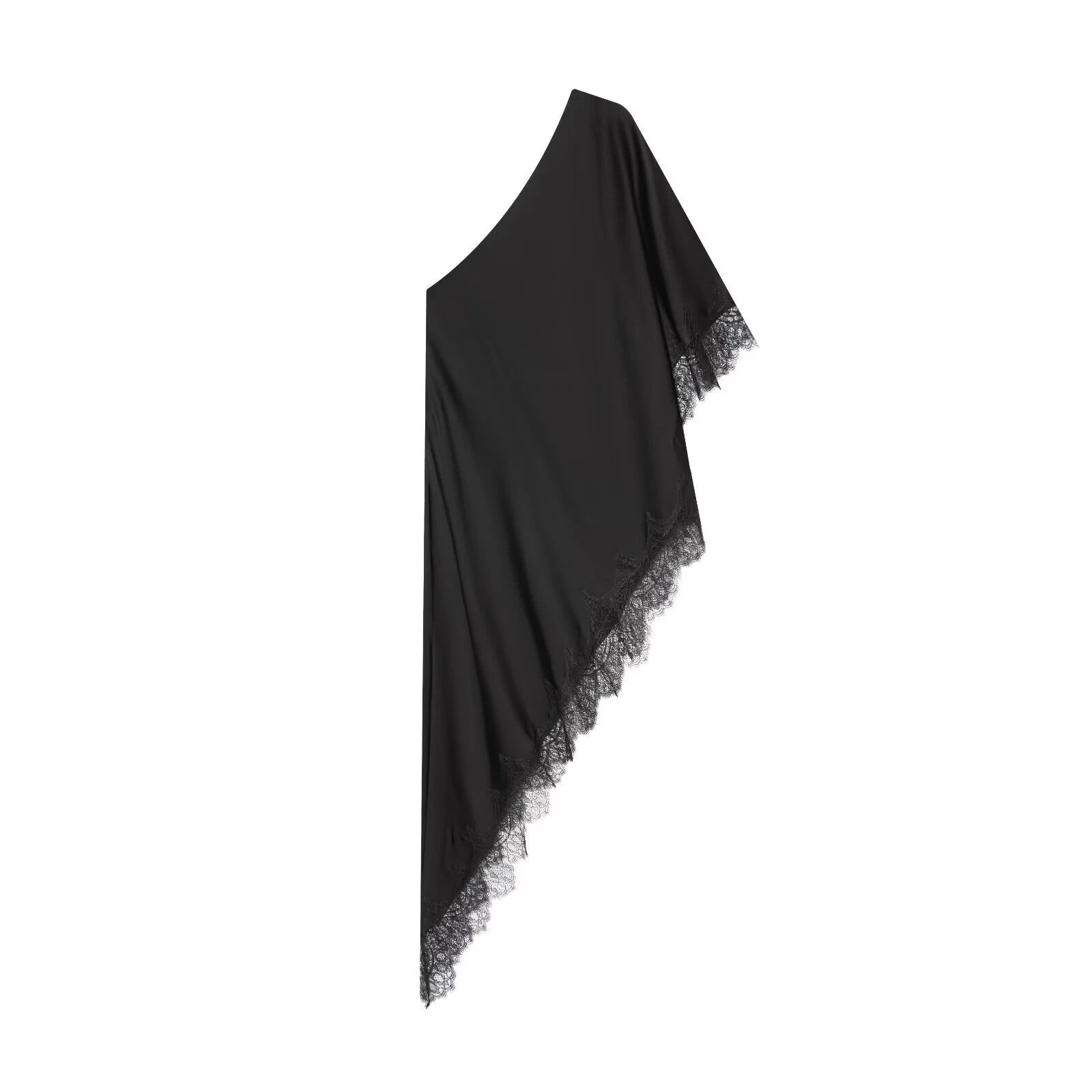 Haut en dentelle asymétrique