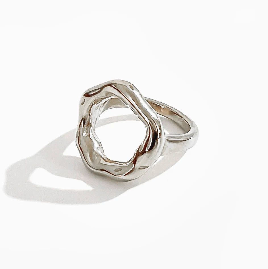 Bague cercle irrégulier en acier inoxydable