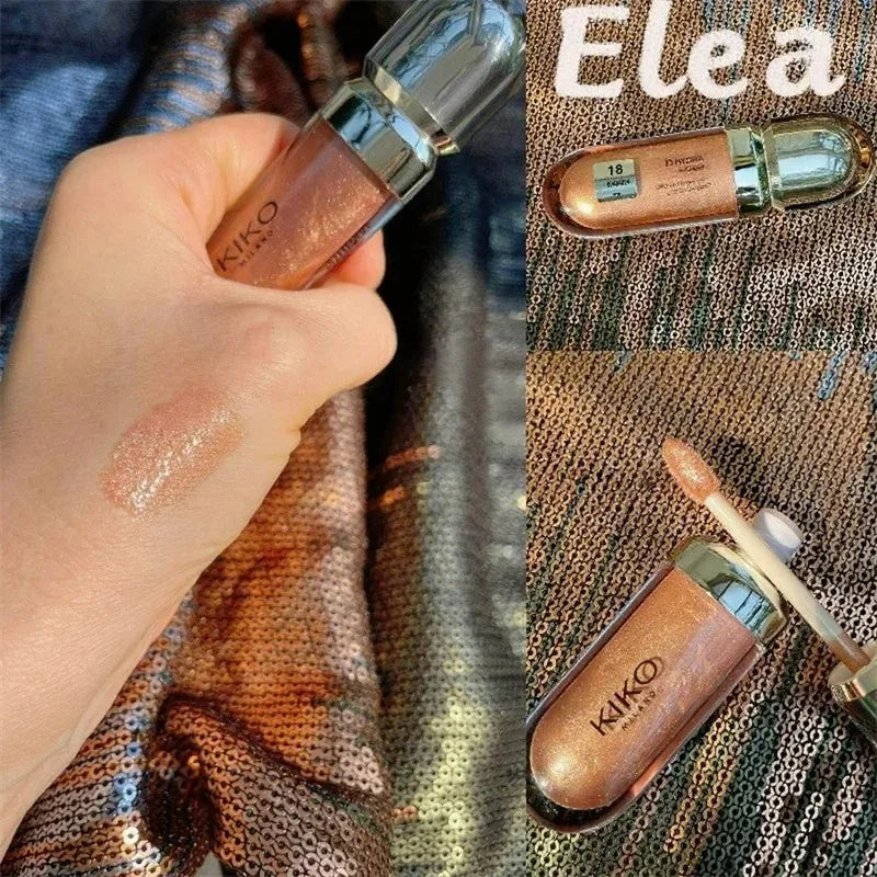 3D liquide vernis à lèvres Transparent miroir à lèvres rouge à lèvres nourrissant brillant lèvres complètes ne se décolore pas lait thé haricots pâte maquillage