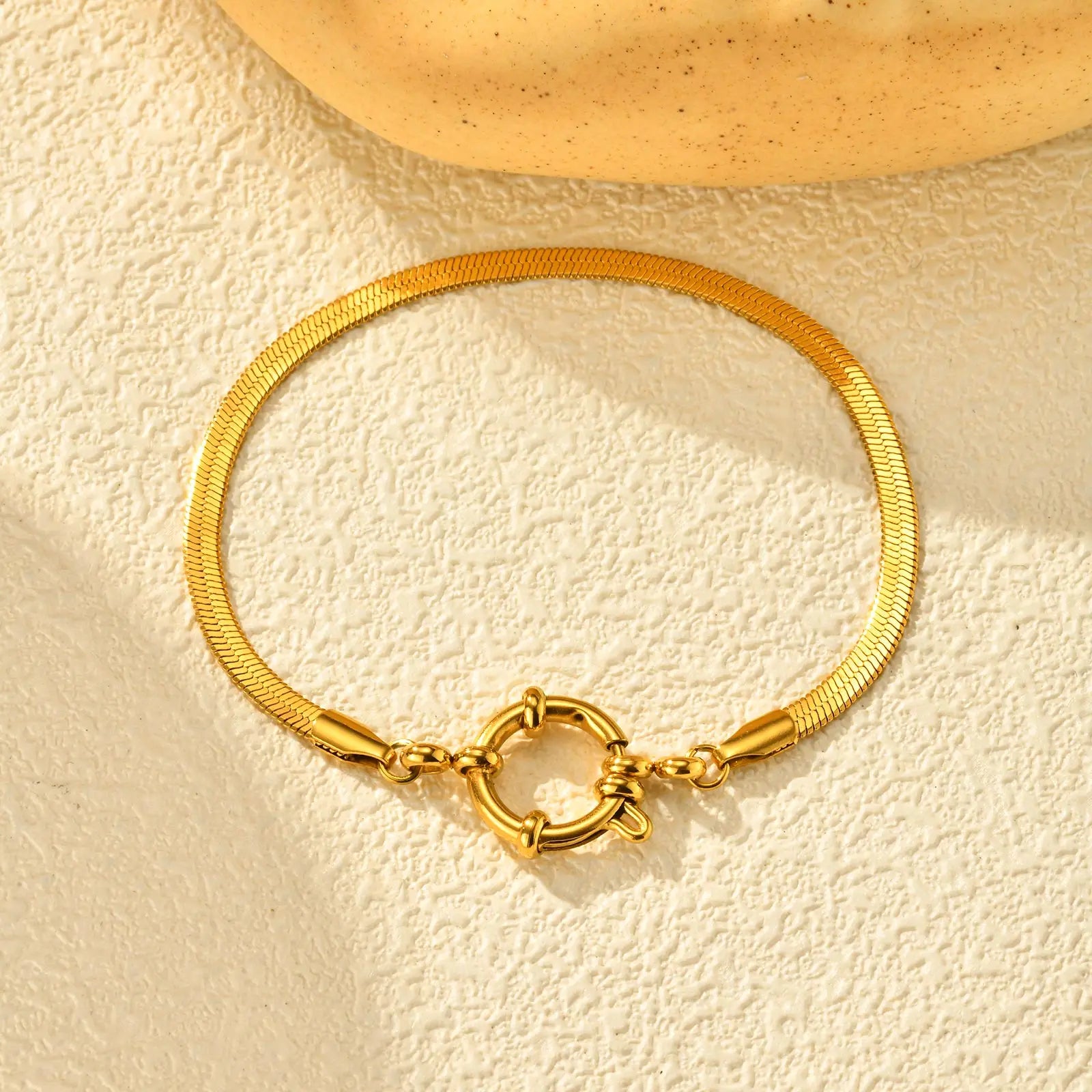 Bracelets à boucle à bulles en acier inoxydable