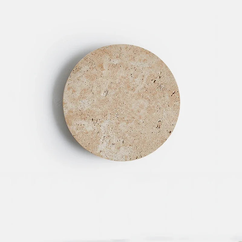 Applique Led en pierre de grotte jaune naturelle