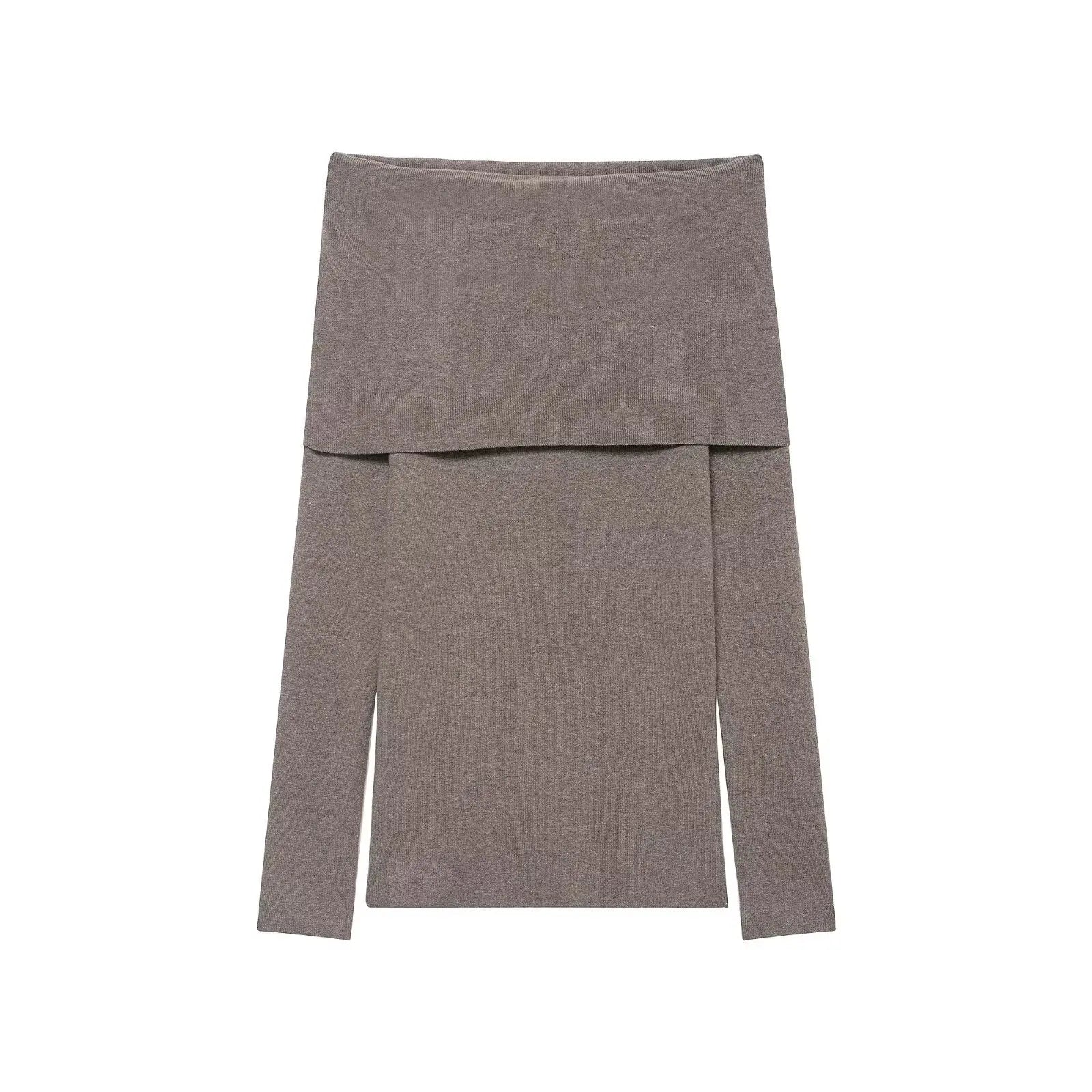 Pull à manches longues épaules dénudées