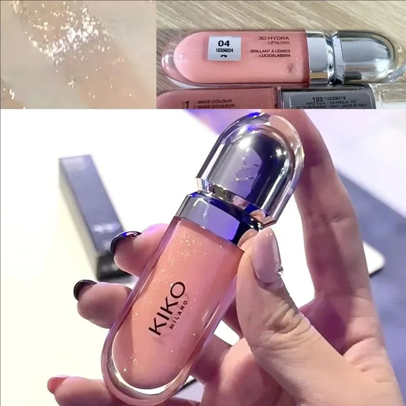 3D liquide vernis à lèvres Transparent miroir à lèvres rouge à lèvres nourrissant brillant lèvres complètes ne se décolore pas lait thé haricots pâte maquillage