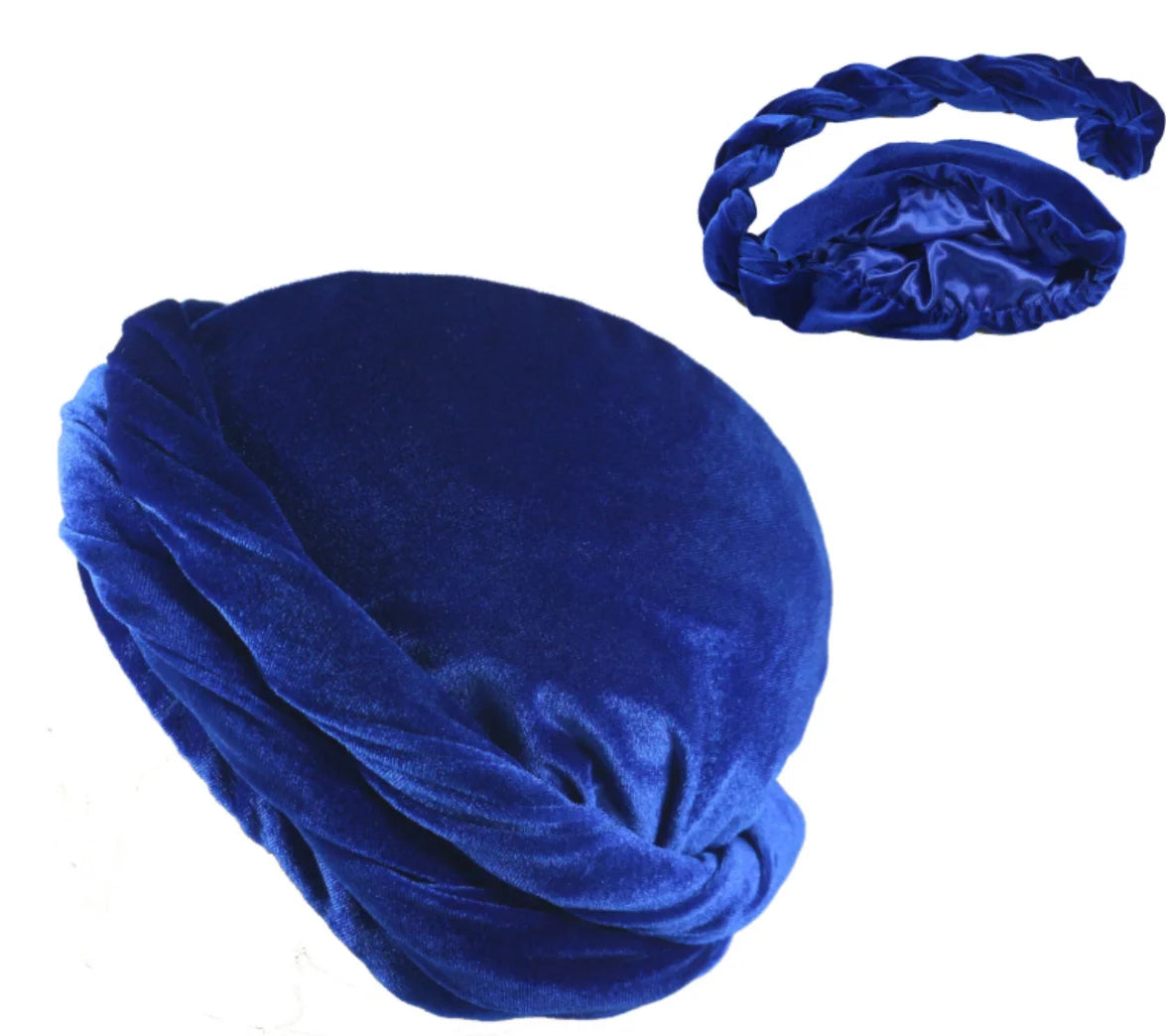 Turban doublé de satin