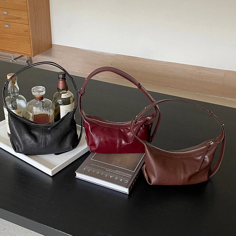 Schultertaschen aus Leder