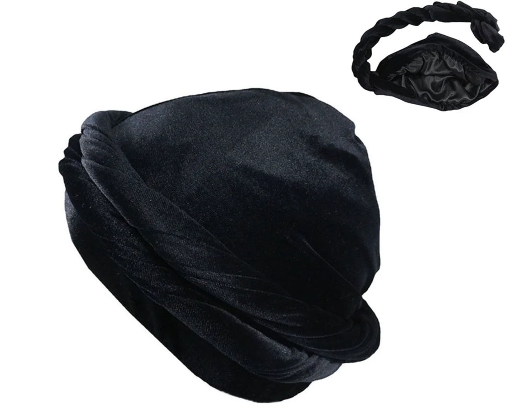 Satingefütterter Turban