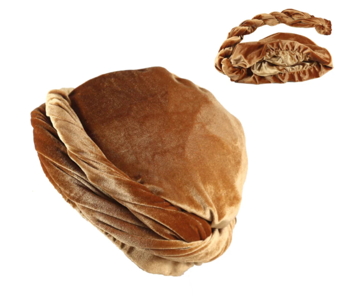 Turban doublé de satin