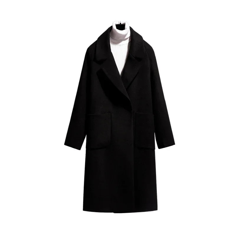 Manteau longueur en laine