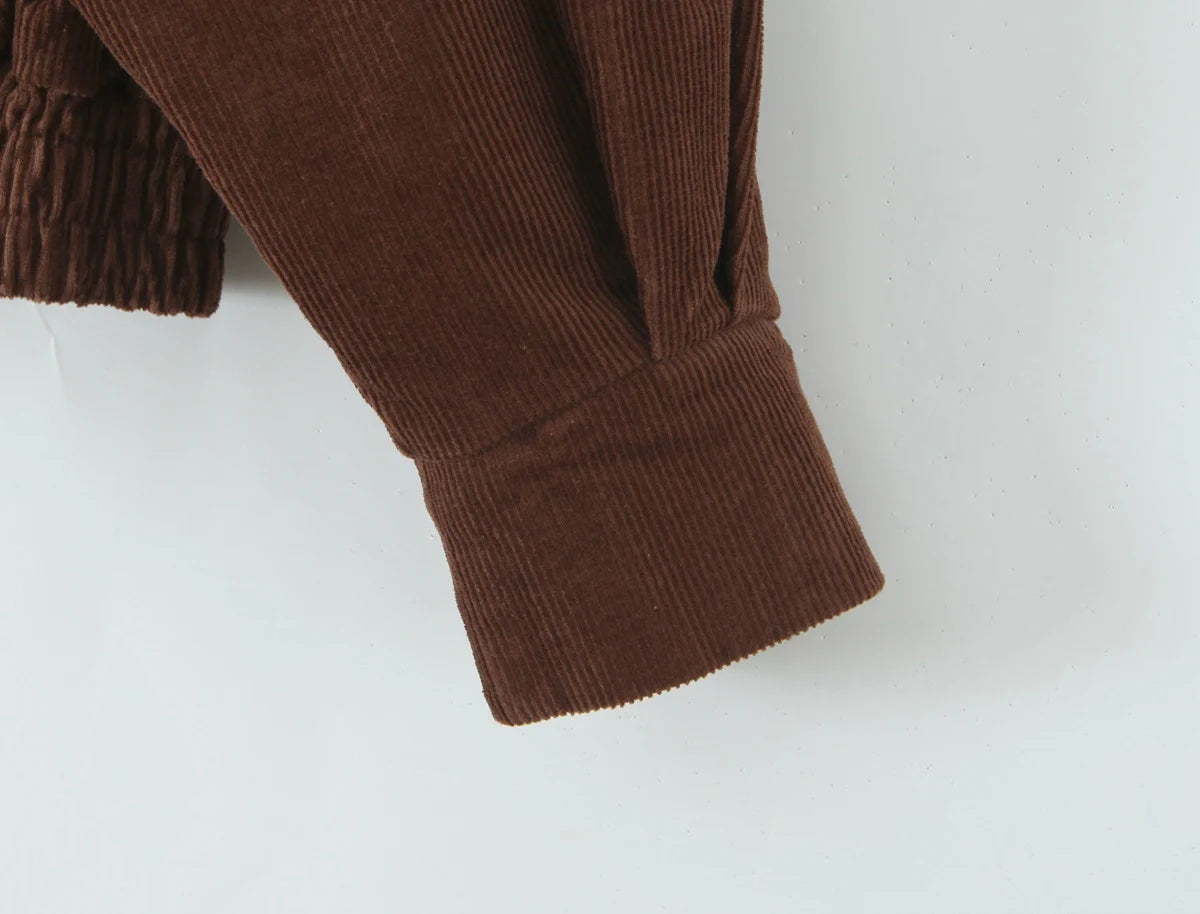 Veste en velours côtelé