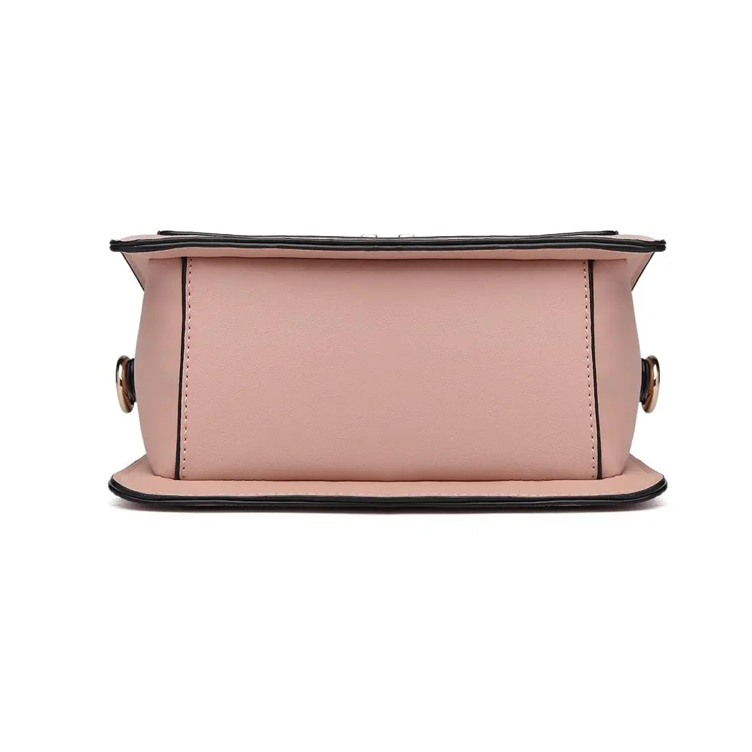 Miss Lulu-Sac à bandoulière en similicuir et daim, sac à bandoulière à rabat vintage, sac à bandoulière