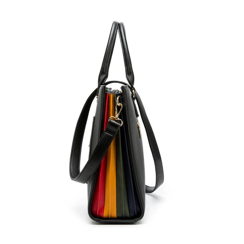 Sac à main en cuir pour femme, sacoche de grande capacité, pour ordinateur portable Macbook Air de 13 pouces