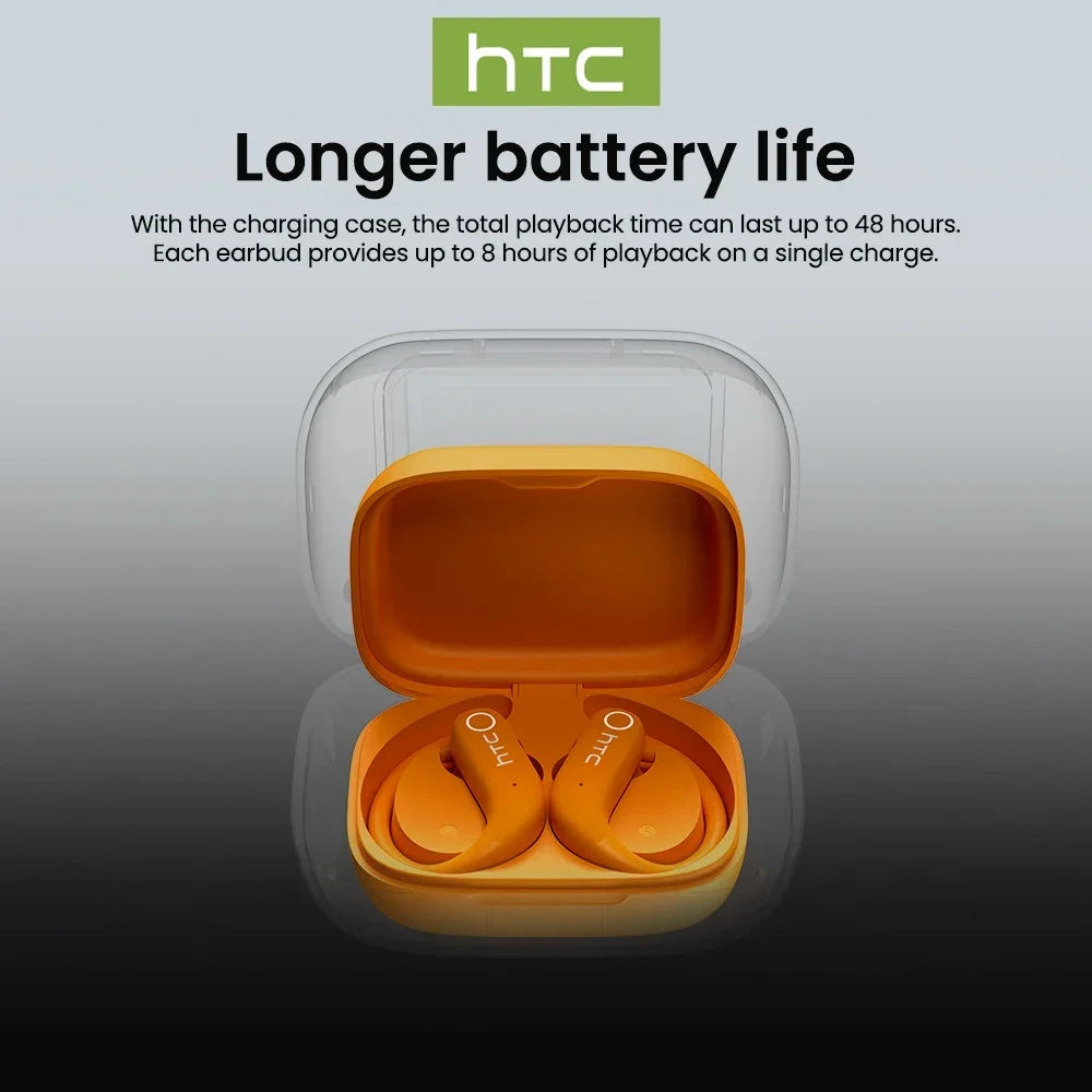 Ecouteurs réduction du bruit sport casque sans fil AI traducteur moniteur de fréquence cardiaque