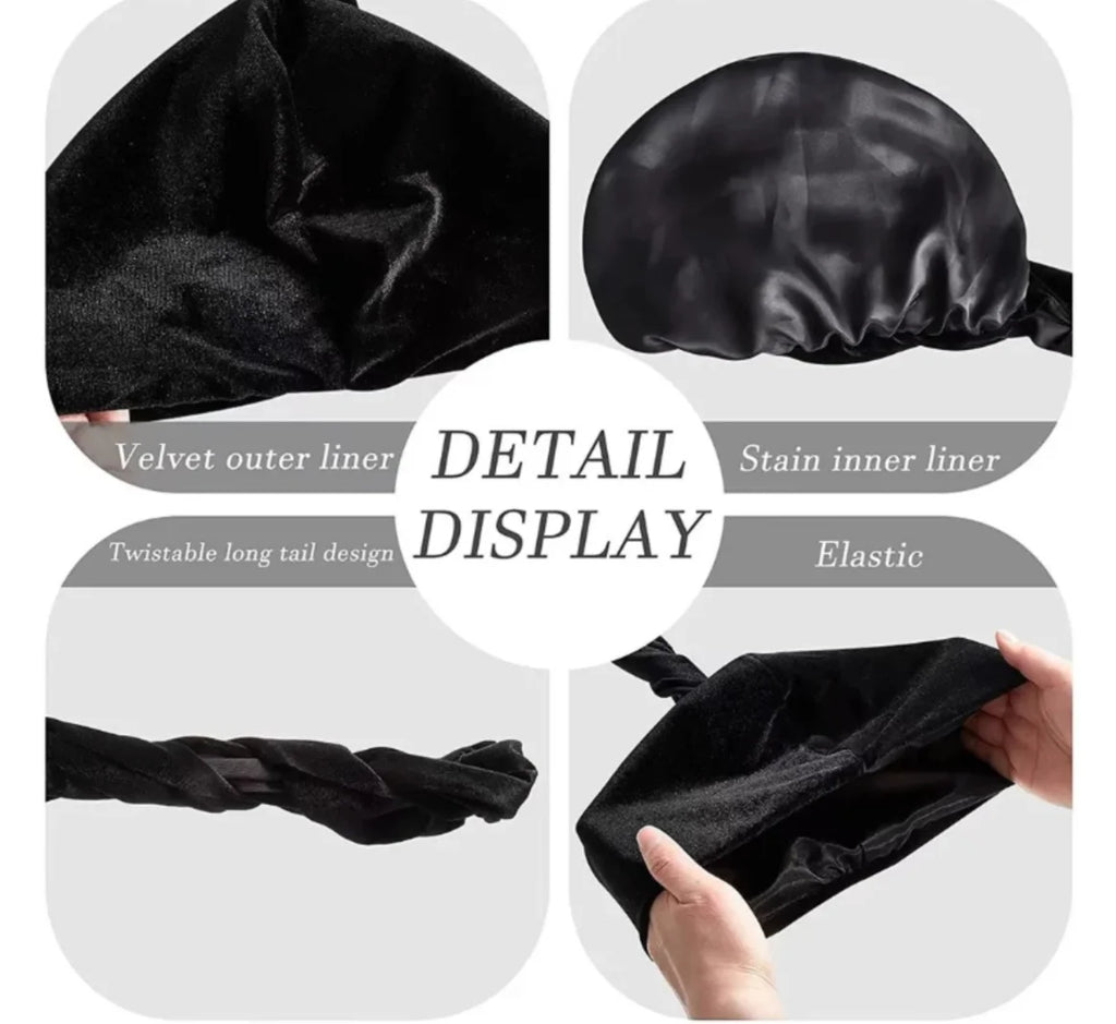 Turban doublé de satin