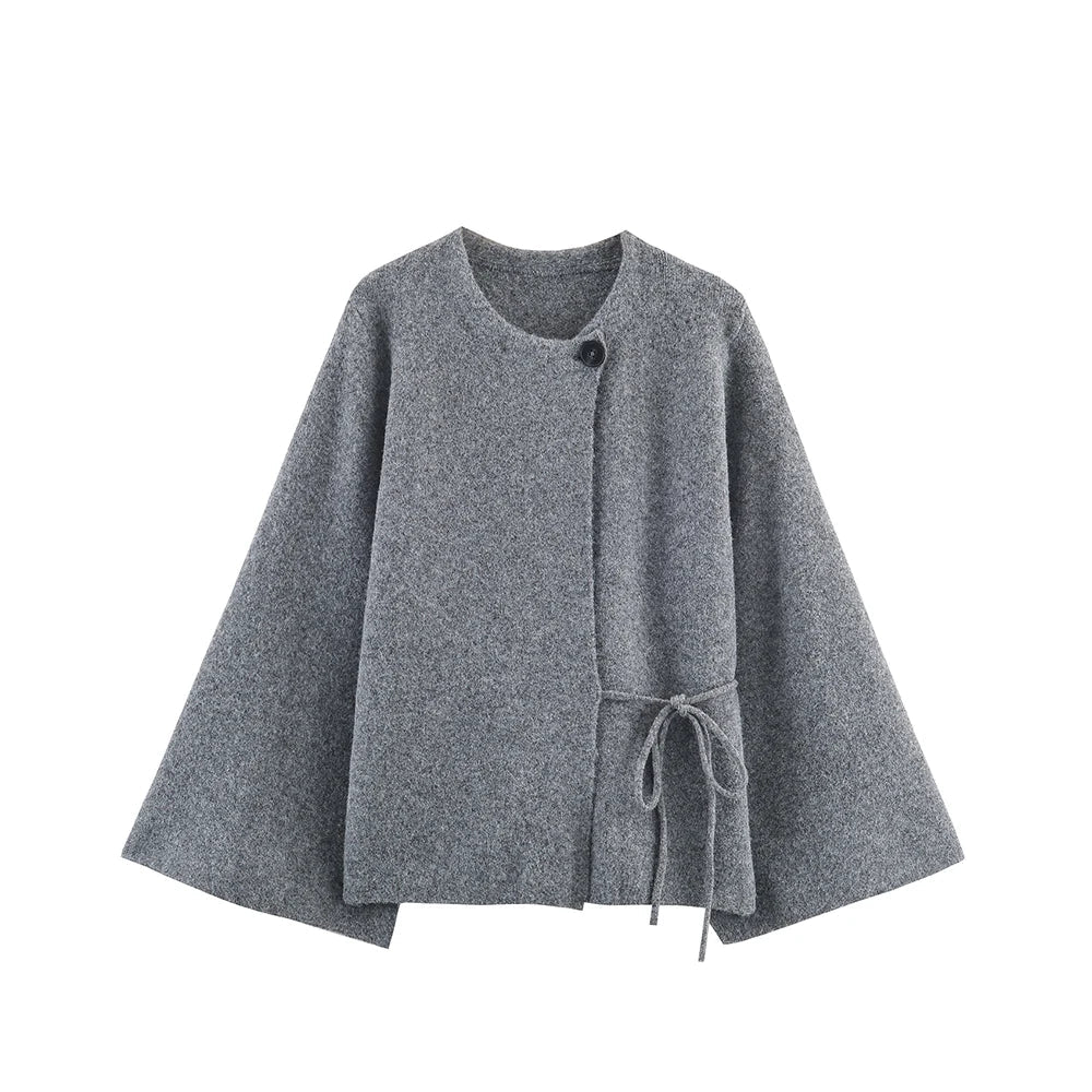 Pull en tricot manches chauve souris