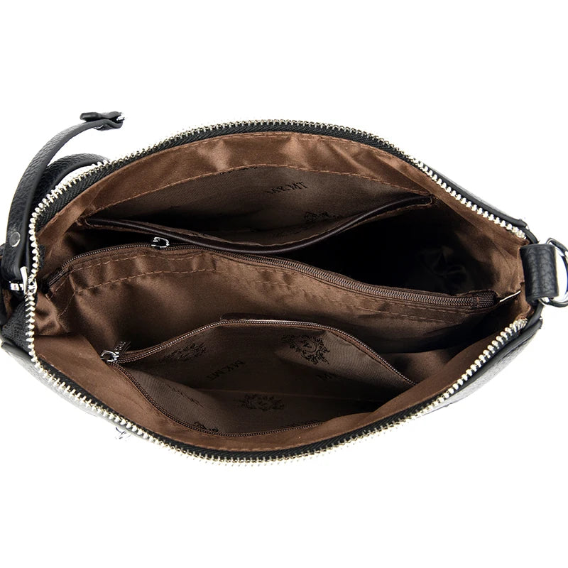 Sac à bandoulière en cuir pour femme, sac à main décontracté