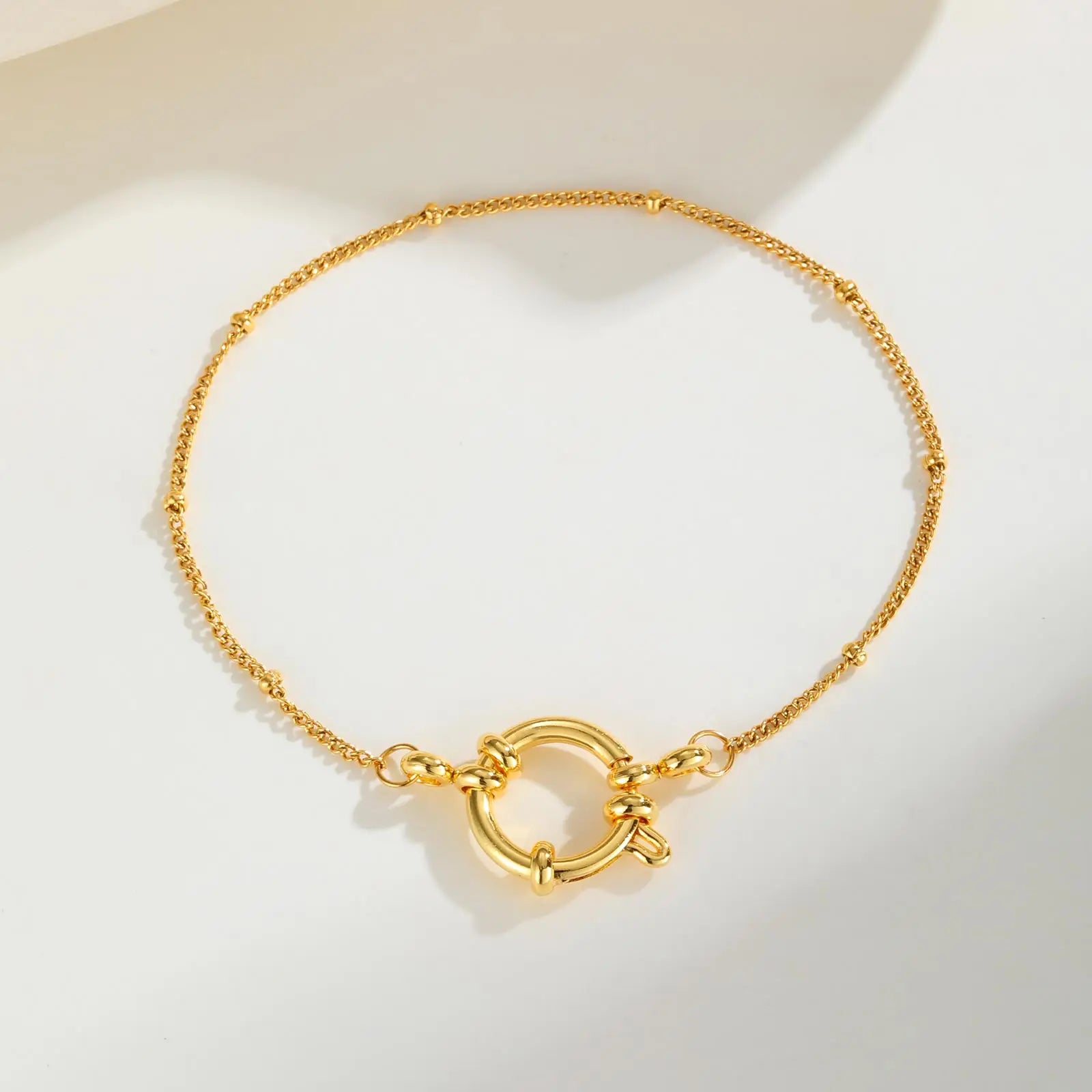 Bracelets à boucle à bulles en acier inoxydable