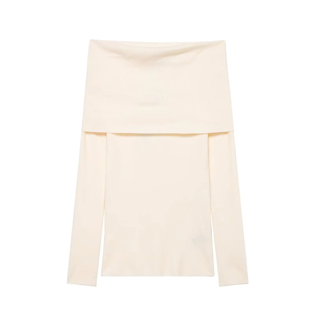 Pull à manches longues épaules dénudées