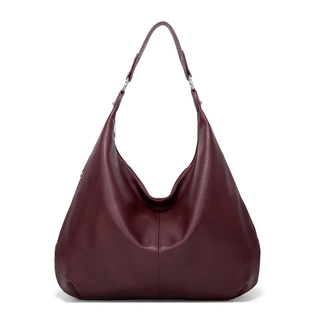 Sac fourre-tout Vintage pour femmes, fourre-tout à bandoulière de grande capacité, sac sous les bras en cuir souple pour les déplacements tout