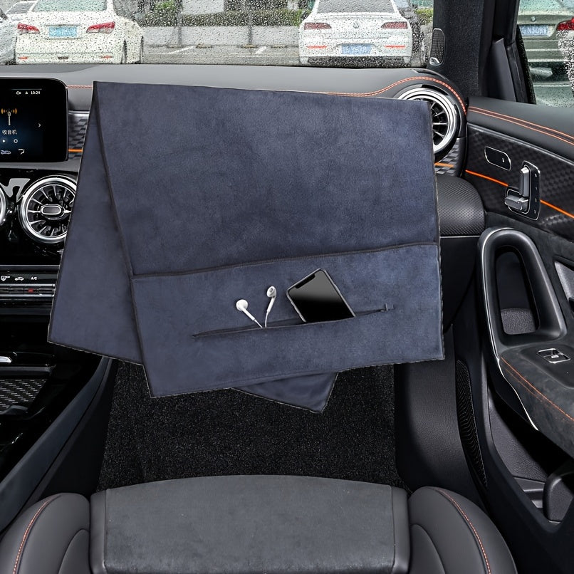 Serviette de Fitness I 120x50cm I Serviette d'exercice en microfibre avec sac à fermeture éclair, idéale pour la salle de sport et l'entraînement