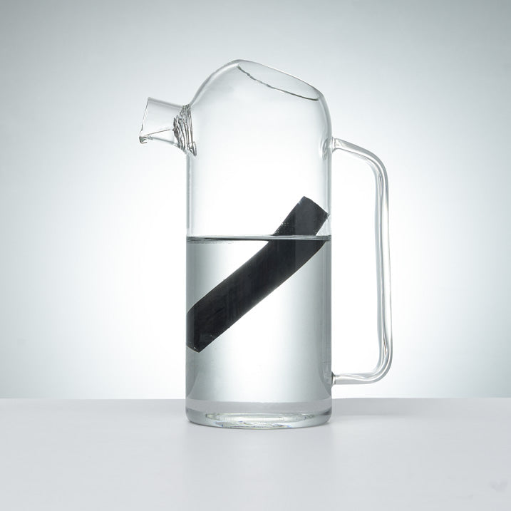 Carafe filtrante en verre  + 1 charbon Binchotan BIO